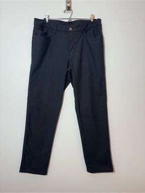 Lululemon Pants Mens 34X30 Gray Obsidian ABC Slim Fit Warpstreme Stretch